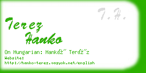 terez hanko business card